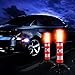 XTREME STP Emergency LED Road Flares, 3 Separate Lighting Modes: Flashing Red, Solid Red and White Flashlight, Visible From Up To A Mile, Foldable Stands/Built-In Magnet Sticks To Car