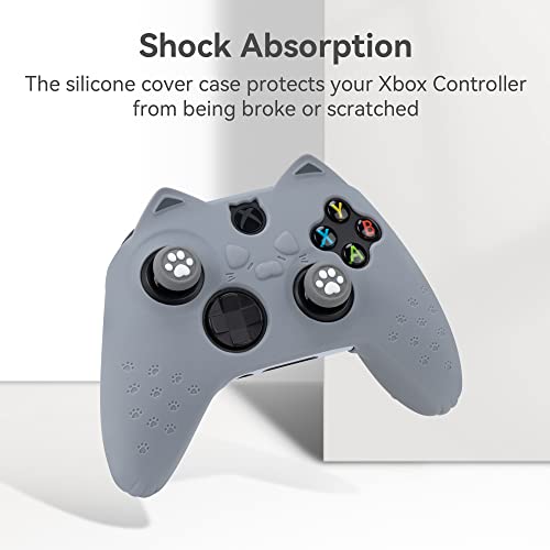 GeekShare Capa protetora de silicone antiderrapante para controle de pata de gato compatível com con