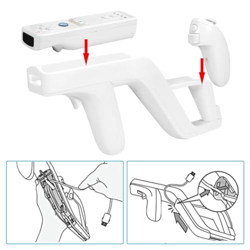 Eurobird Shooting Game Wii U Zapper Gun Grip-Suitable For Nintendo Wii Nunchuk Remote Controller thumb #4