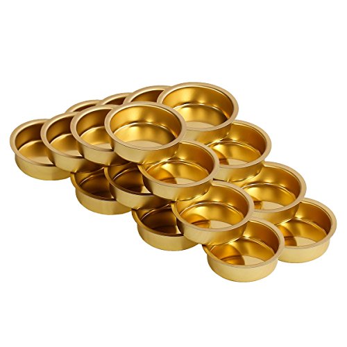 Teelichthalter Messing Ø 40mm / 18mm tief - Teelicht Tülle für...