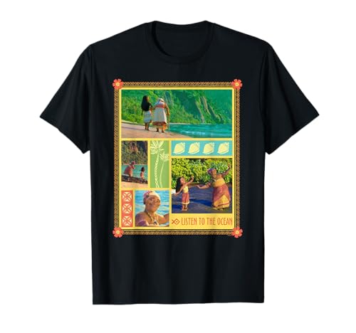 Image of Disney Moana and Gramma Tala Listen to the Ocean T-Shirt