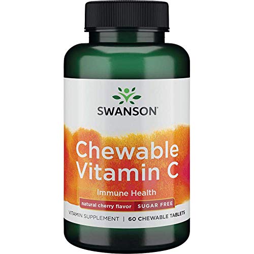 Swanson Sugar-Free Chewable Vitamin C Cherry 60 Chwbls