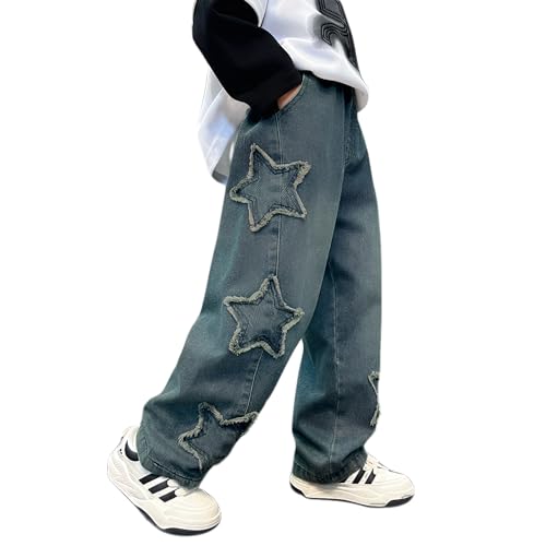 JiAmy Boys Baggy Cargo Jeans