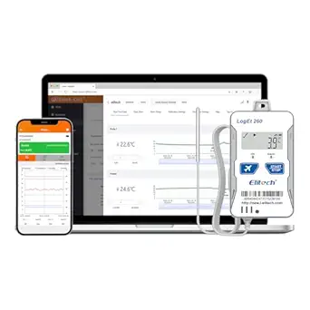 Elitech 4G Reusable Real-time Temperature Humidity Data Logger with GPS and Cloud Storage