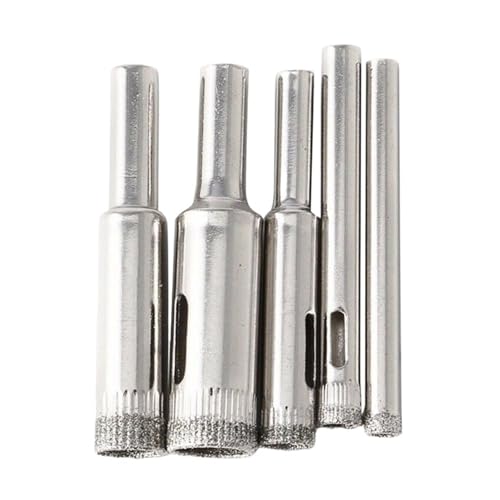 Juego de 5 Brocas de Diamante 5-12mm para Vidrio y Mármol miniatura 1