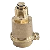 Libération automatique de l'air pour les systèmes d'eau chaude et froide : cette valve en laiton est piégée et libère l'air de l'eau chaude pour l'eau froide conçue pour aider à maintenir une pression optimale du système tout en empêchant l'accumulation de performance
