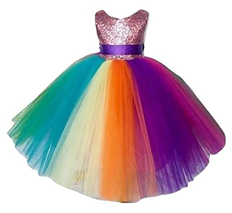 rainbow gown design