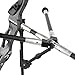 AMEYXGS Archery Bow Stabilizer Set 4/5/10/12/28/30 inch 3k Carbon Bow Balance Bar with Stabilizer rubber and weights for Recurve Bow and Compound Bow (45° V bar, silver, 1x 28 inch,2x 10inch,1x 4inch)