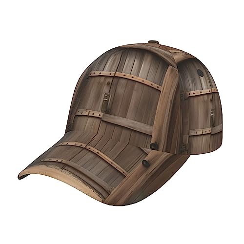 Casquette queue de cheval KoNsev taille unique au style imprimé bois rustique