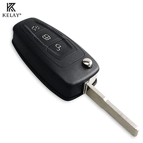 Kelay 3 button Ford Key Fob Cover Replacement for Ford Transit Focus Fiesta Mondeo Connect Custom Tourneo Galaxy Kuga MK8 Remote Car Key Shell Case - Image 3