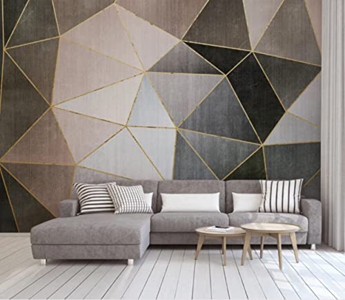 Cocodeco Blue Light Polygonal Geometric Pvcfree Wallpaper/Wall Mural/Wall/Abstract Wallpaper 100''H X 150''W #TOP3