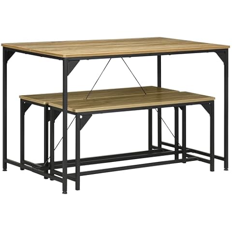 HOMCOM Ensemble Table et Bancs Cover