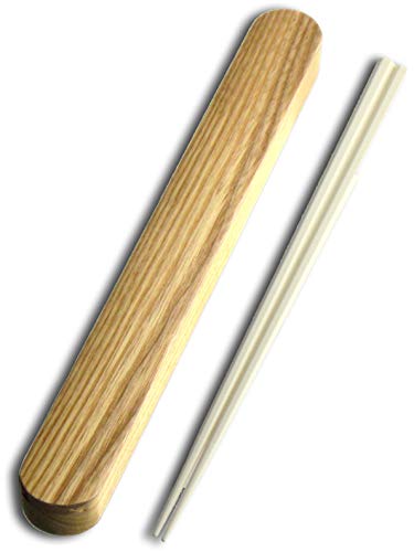 ナガオ 箸 箸箱セット 23cm 六角箸 アイボリー 食洗器対応 日本製