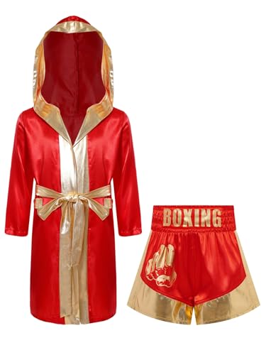 Chándal de artes marciales infantil con traje wushu de satén y pantalones cortos con capucha