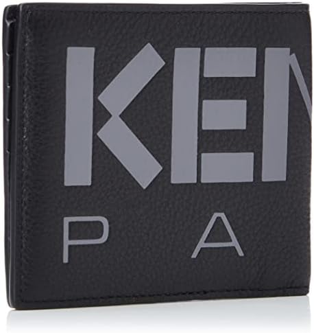 Kenzo FC65PM503L45 99 Bi-Fold Wallet, Black, Black, One Size