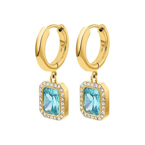 Boucles d'oreilles créoles anti-allergie acier inoxydable doré