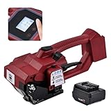 Electric Strapping Machine – 4,500N Tensioner, LCD Display, 4,000mAh Battery, Automatic Portable Banding Tool Kit for 1/2–5/8
