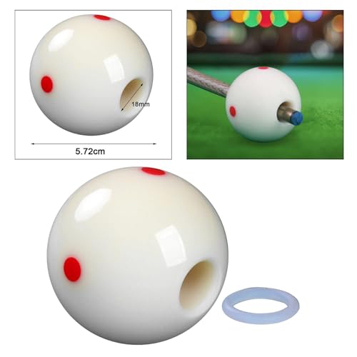 Bola de entrenamiento de billar con guía de derecha y accesorio de puntería acrílico 7