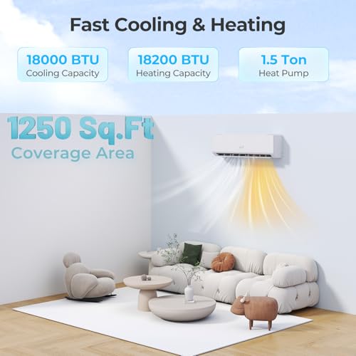 COSTWAY Mini Split AC Specs and Installation Kit