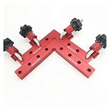 Gerrit 2 Pz 90 Gradi Apparecchio Ausiliario A Forma Di L Pannello Di Posizionamento Del Pannello Di Giunzione Clip Fissa Strumento Compatible With La Lavorazione Del Legno Con Righello Quadrato Da Car