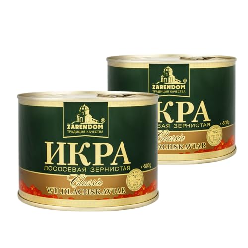 2x500g Dosen Gorbuscha Lachskaviar Zarendom Classic - roter Kaviar - caviar - икра