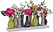 Produktbild Jinfa Handgefertigte kleine Keramik Deko Blumenvasen Set aus 10 Vasen in bunt
