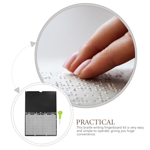 Plaque d'écriture en braille de haute précision avec stylet ergonomique