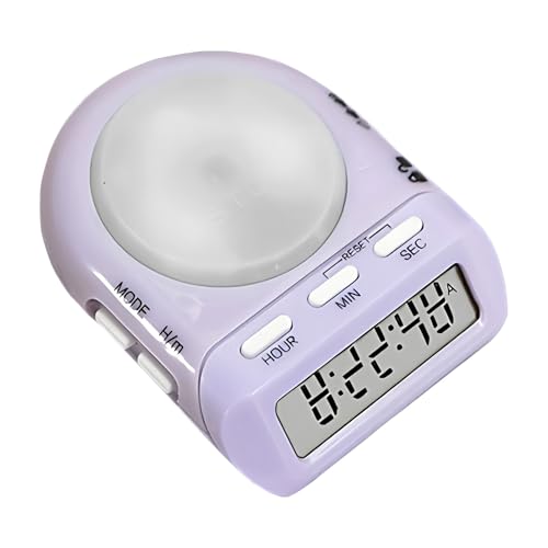 Temporizador De Cocina - Cuenta Regresiva De Pantalla Digital, Pequeña Alarma De Vibración, Recordatorio Silencioso Portátil, Operación Táctil Fácil | Ideal Para El Aula, Cocina, Escuela,