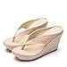 Crystal Queen Women Beach Sandals Platform Wedges Sandals High Heels Wedges Slippers Flip Flops White Flip Flops Plus Size