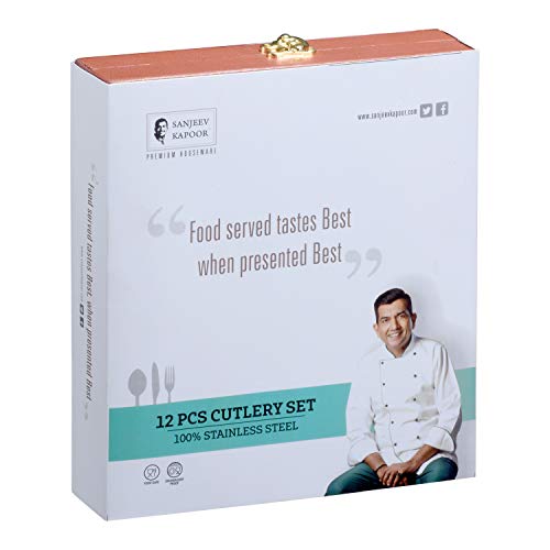 Image of Sanjeev Kapoor 12 pc Cutlery Set, 6 Knife & 6 Fork