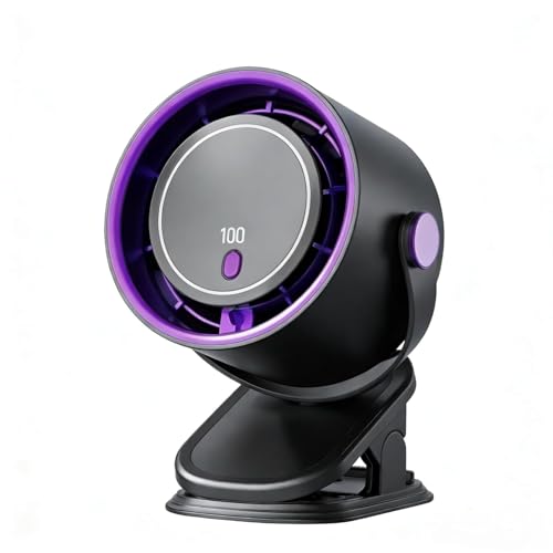 Image of High-Speed Mini Jet Blower Fan, Rechargeable Turbo Air Duster with LED Power Display, Compact Strong Airflow Cleaner (Desk Fan)
