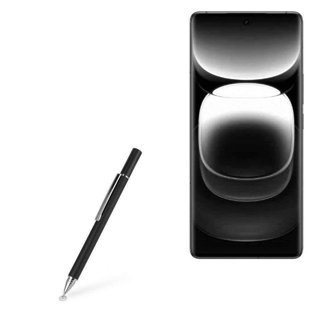 BoxWave Stylus Pen Compatible with vivo iQOO 12 Pro - FineTouch Capacitive Stylus, Super Precise Stylus Pen - Jet Black