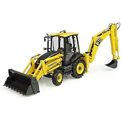 Cargador Frontal Komatsu Universal Hobbies Komatsu WB93R-8, Color Amarillo (UH8142)