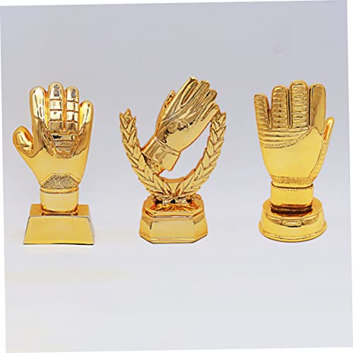 INOOMP troféu de luva de futebol troféu de goleiro troféu de recompensa infantil luvas infantis o pr