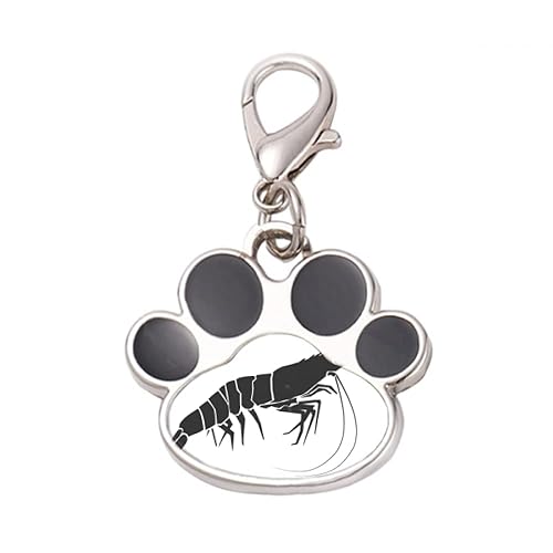 DIYthinker?Discover World Shrimp Marine Organism Pet Tag Keychain Dog Cat ID