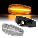 Modifycar LED-Seitenblinker passend für Hyundai | Terracan 2001-2006 | Trajet 2000-2008 Signallicht Blinker Canbus SMD Deckenleuchte transparent