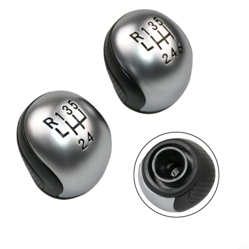 GANCEI Pommeau de levier de vitesse 5/6 vitesses pour C5 2001-2008 407 RCZ ergonomique en forme de boule d'installation facile (6 vitesses) – vue 7