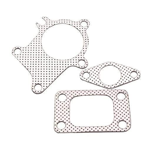 Yige Store T3ターボガレットIHI T3 / T4ホルセットターボチャージャーガスケット5ボルトダウンパイプコンボキット