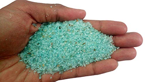 Image of Maalavya Sugar Size Crystal Sand for Home and Garden Decor, Aquarium Substrate (Arctic, 450 Grams)
