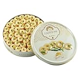 Zaitoune Ghraybeh Cookies - 1.1 lb | Luxurious Traditional Middle Eastern Pistachio Shortbreads Handcrafted in Turkey | Beautiful Reusable Gift Tin | Perfect for Dessert | Great Sharing Present