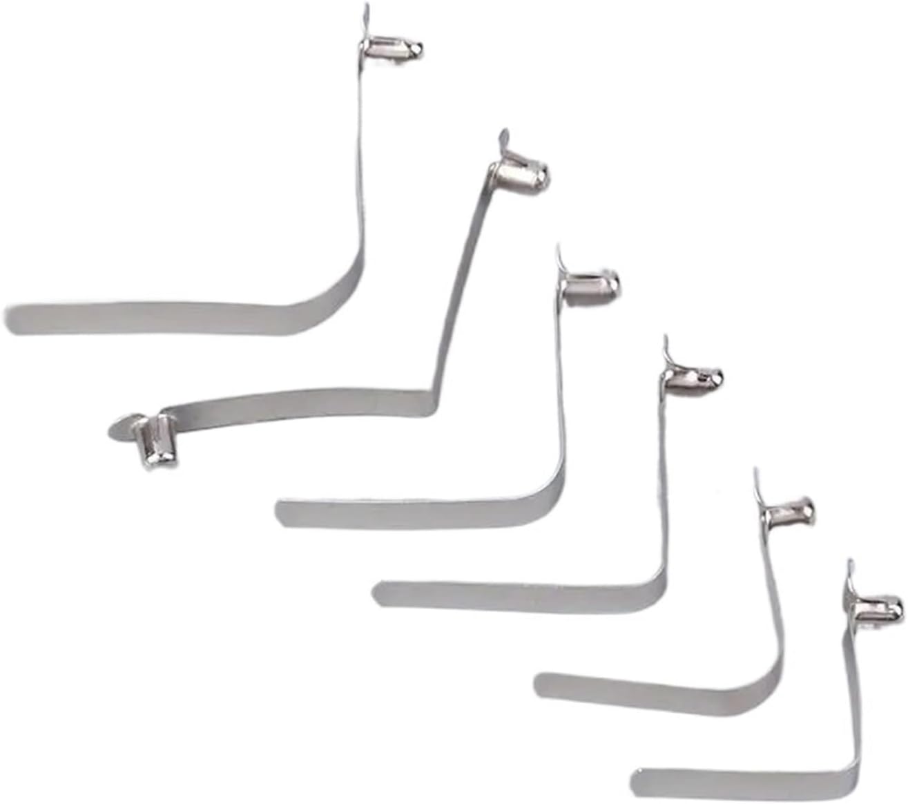 100pcs Pipe Single Button Snap Locking V Type Caravan Steel Kayak Paddle Spring Clip Push Clamp Tent Pole Pin