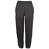 Seitentaschen AWDis College Cuffed Sweatpants - Jogginghose für Herren - Holzkohle (L)