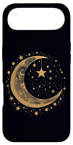 Galaxy Night Sky Moon Lunar Stars Sun Love X}zP[X iPhone Air p