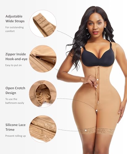 Image of FeelinGirl Fajas Colombianas Shapewear for Women Tummy Control BBL Stage 2 Post Surgery Compression Body Shaper