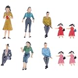 Miniaturfiguren: leicht und kompakt, bequemer zu lagern und zu verwenden, bricht nicht so leicht und verblasst nicht, requisiten für das bahnhofslayout