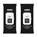 Cremo Charcoal Detoxifying Face & Body Wipes, Astonishingly Superior Face & Body Wipes, Deep Cleansing, Detoxifying and Oder Neutralizing, 2-Pack