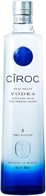 Ciroc Snap Frost Super-Premium Vodka, Exceptionally Smooth, 40 Percent Vol, 70cl