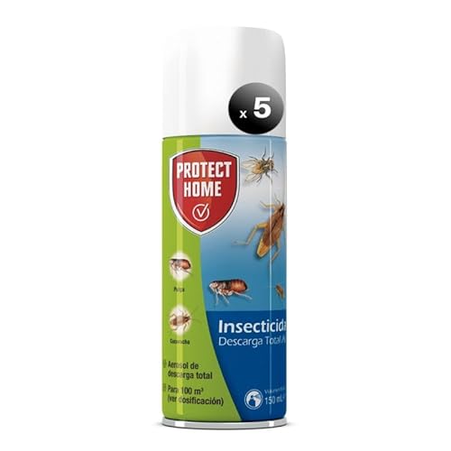 Pack de 5 unidades Protect Home Barrita Insecticida descarga total, automático, ideal frente a insectos voladores y rastreros en lugares de difícil acceso. Fácil de usar y eficaz.
