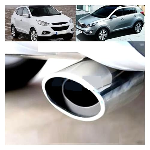 Punta de silenciador de escape de alta calidad para Hyundai Tucson Ix35 acabado embellecedor premium 6