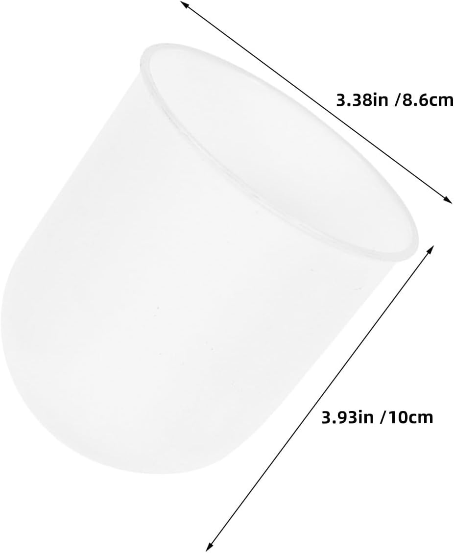 6pcs Toilet Brush Cup Plastic Round Holder with Stable Base image 2